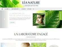 Tablet Screenshot of laboratoire-leanature.com